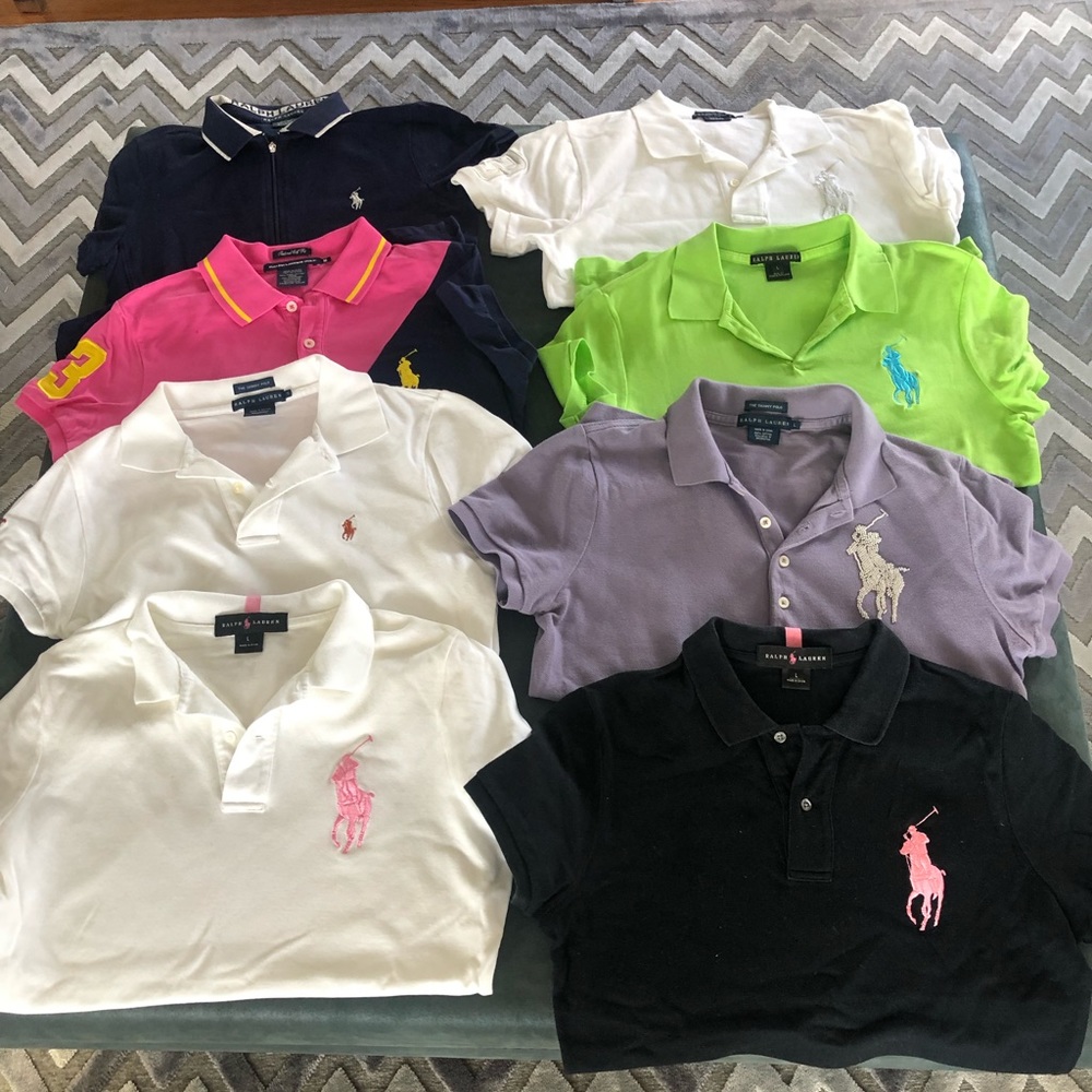 Ralph Lauren Bundle of Women’s Polos - size Large